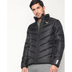 Quilted Front-Zip Jacket