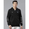 Men Black BMW M Motorsport Hooded Solid Sweat Jacket