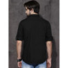 Men Black Pure Cotton Sustainable Casual Shirt