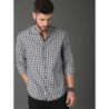 Men Black & White Checked Pure Cotton Casual Sustainable Shirt