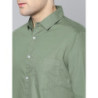 Men Olive Green Slim Fit Casual Shirt