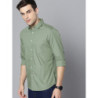 Men Olive Green Slim Fit Casual Shirt