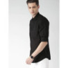 Highlander Black Slim Fit Casual Shirt