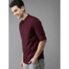 Men Maroon Pure Cotton Casual Shirt