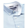 Men White Colourblocked Button-Down Collar Classic Fit Casual Shirt