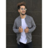 Mens Grey Bomber Jackets