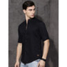Men Black Twill Casual Shirt