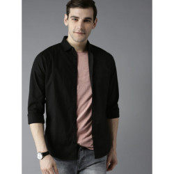 Men Black Slim Fit Casual...