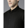 Men Black Slim Fit Casual Shirt