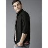 Men Black Slim Fit Casual Shirt