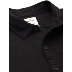 Men Black Slim Fit Cotton Casual Shirt