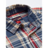 U S Polo Assn Denim Co Men Blue Tartan Checked Pure Cotton Casual Shirt
