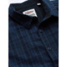 Men Navy Blue & Black Regular Fit Checked Casual Sustainable Shirt