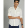 Men White Pure Cotton Sustainable Casual Shirt
