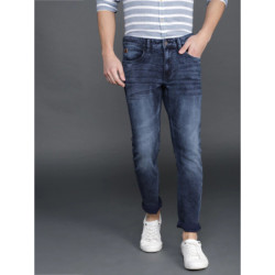 Men Blue Slim Fit Mid-Rise Clean Look Stretchable Jeans