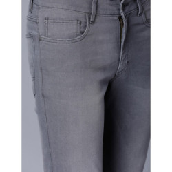 Men Grey Slim Fit Mid-Rise Clean Look Stretchable Jeans