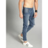 Men Blue Skinny Fit Mid-Rise Mildly Distressed Stretchable Jeans