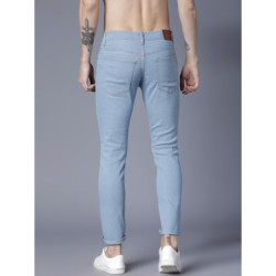 Men Blue Slim Fit Mid-Rise Clean Look Stretchable Jeans
