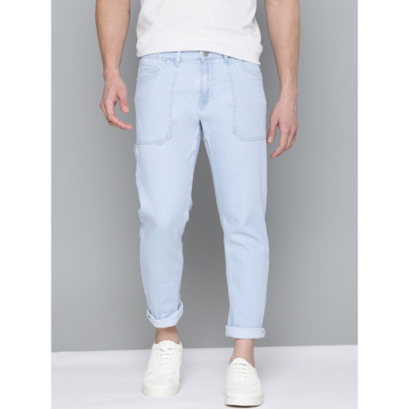 Men Blue Tapered Fit Stretchable Jeans
