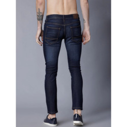 Men Blue Slim Fit Mid-Rise Clean Look Stretchable Jeans