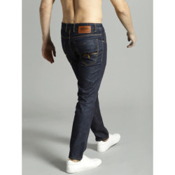 Time Travlr Men Navy Blue Slim Fit Mid-Rise Clean Look Jeans