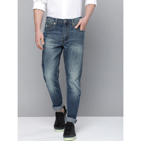 Men Blue 512 Slim Tapered Fit Light Fade Stretchable Jeans