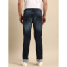 Men Blue Slim Fit Light Fade Mid Rise Stretchable Jeans
