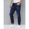 Men Blue Slim Jogger Fit Light Fade Stretchable Jogger Jeans