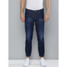 Men Blue Slim Jogger Fit Light Fade Stretchable Jogger Jeans