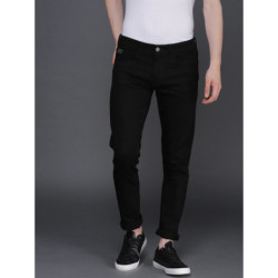 Men Black Slim Fit Mid-Rise Clean Look Stretchable Jeans
