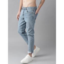 Men Blue Slim Fit Mid-Rise Clean Look Stretchable Jeans