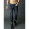 Men Navy Blue Skinny Fit Mid-Rise Clean Look Stretchable Jeans