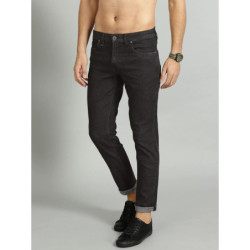 Men Black Slim Fit Mid-Rise Clean Look Stretchable Jeans