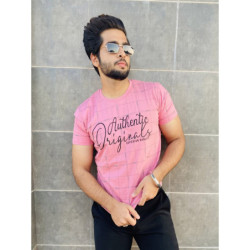 Pink Check Authentic Print...